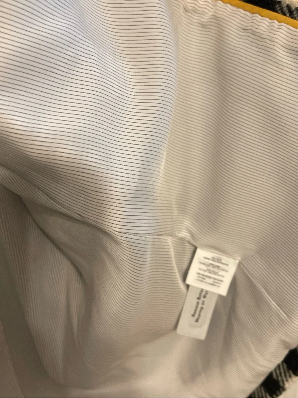 J. CREW Ladies Double Breasted Long Wool Coat, Ivory Multi plaid, Sz 8 NWOT! - Picture 10 of 16